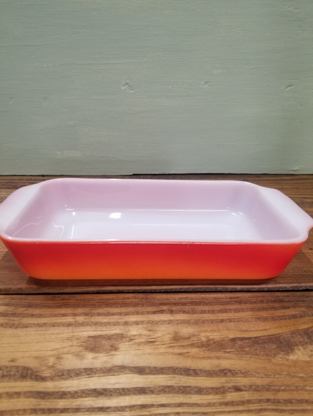 Anchor Hocking Fire King 1 Qt Orange Loaf Pan USA
